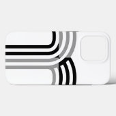 Modern White Black Monotone Urmodell Case-Mate iPhone Hülle (Rückseite (Horizontal))