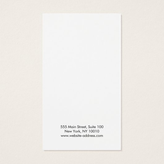 Modern White Black Spritzer Earring Display Card (Rückseite)