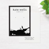 Modern White Black Spritzer Earring Display Card (Schreibtisch)