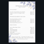 Modern White Blue Leafy Flyer<br><div class="desc">Moderner,  grüner Flyer in Weiß,  Blau. Bearbeiten Sie Ihr Produkt in wenigen Minuten,  indem Sie Ihre Daten hinzufügen. Sie können den Schriftart/die Farbe/Position durch "weitere Personalisierung" ändern.</div>