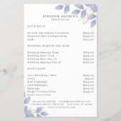 Modern White Blue Leafy Flyer (Vorne)
