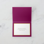 Modern White Botanical Flowers Elegant Thank You Karte (Innenseite)