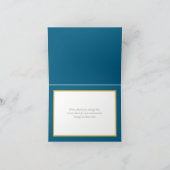 Modern White Botanical Flowers Elegant Thank You Karte (Innenseite)