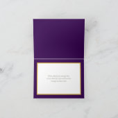 Modern White Botanical Flowers Elegant Thank You Karte (Innenseite)