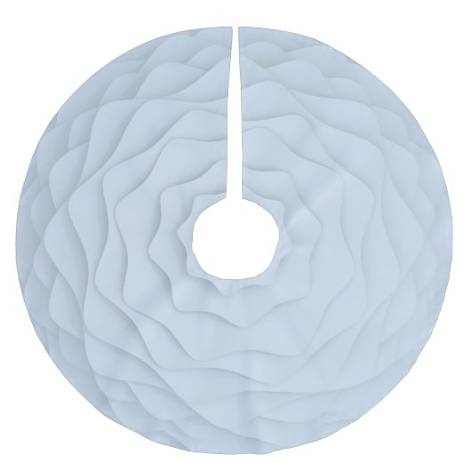 Modern White Christmas Tree Skirt Polyester Weihnachtsbaumdecke (Vorderseite)