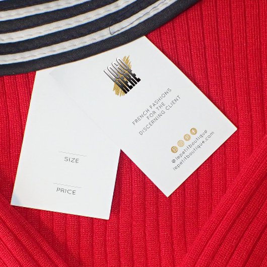 Modern White Clothing Preis mit Logo