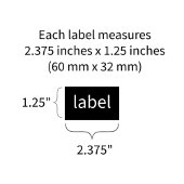 Modern White Cosmetics Dropper Flasche Label Adressaufkleber