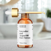 Modern White Cosmetics Dropper Flasche Label Adressaufkleber