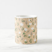Modern white Floral Kaffeetasse (Mittel)