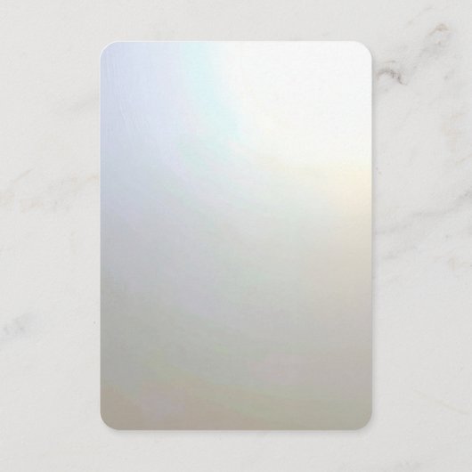 Modern White Flowers Pearls Detail Enclosure Begleitkarte (Rückseite)