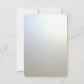 Modern White Flowers Pearls RSVP Card (Rückseite)