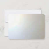 Modern White Flowers Pearls RSVP Card Karte (Rückseite)