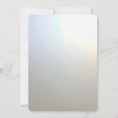 Modern White Flowers Pearls Save the Date (Rückseite)