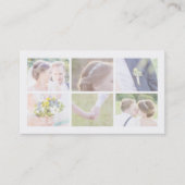 Modern White Fotograf Multiple Foto Visitenkarte (Vorderseite)