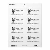 Modern White Fresh Egi Vintag - Eierkarton-Etikett (Vorne)