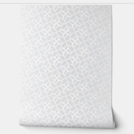 Modern White Geometric Pattern Wallpaper Tapete