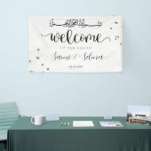 Modern White Gold Muslim Islamisches Party Banner (Messeveranstaltung)