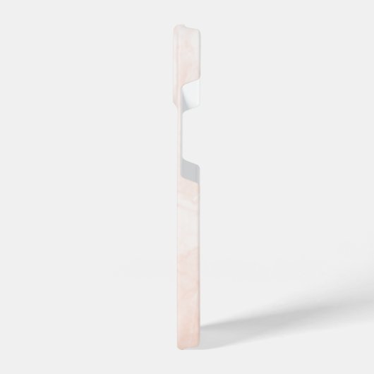 Modern White & Golden Marble iPhone Hülle (Linke Seite)