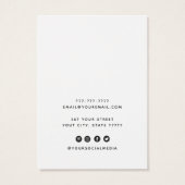 Modern White Jewels Ohrring-Display-Karte (Rückseite)