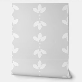 Modern White Leaf Muster Peel Stick Wallpaper Tapete
