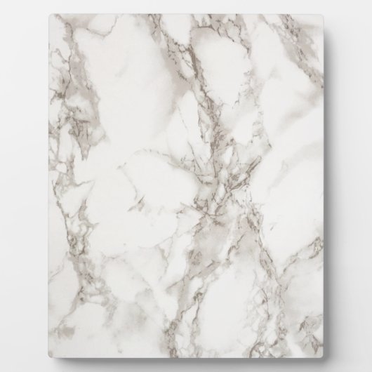 Modern White Marble Textur Fotoplatte (Vorderseite)