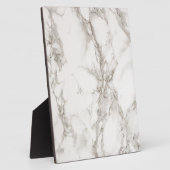Modern White Marble Textur Fotoplatte (Seite)