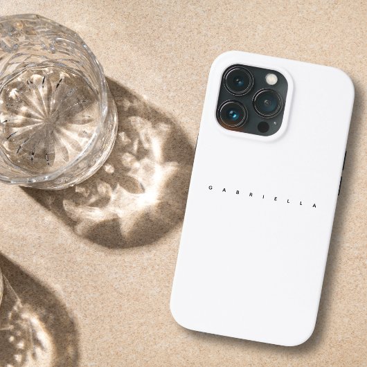 Modern White Minimalistisch & ästhetischer Bold Na Case-Mate iPhone Hülle