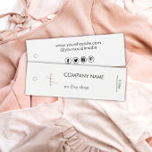 Modern White Minimalistisch Business Logo Preis-Ta