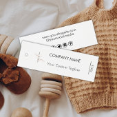 Modern White Minimalistisch Business Logo Preis-Ta