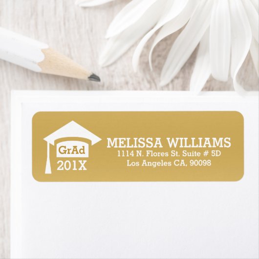 Modern White on Gold Class of 2017 Abschluss (Insitu)