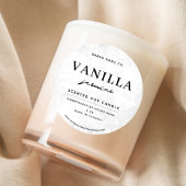 Modern White Rustic Runder Aufkleber