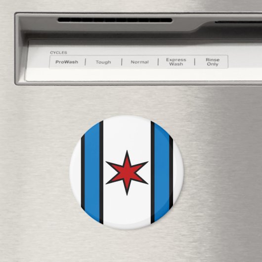 Modern White Shield Magnet (In Situ (Geschirrspüler))