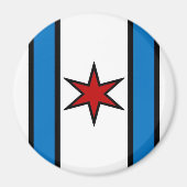 Modern White Shield Magnet (Vorne)