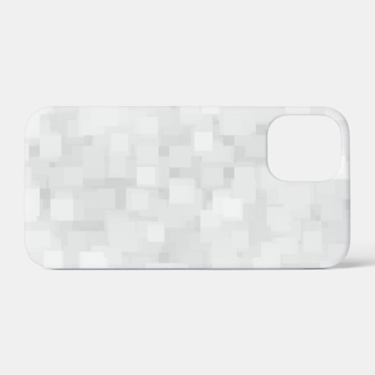 Modern White Square Pattern Case-Mate iPhone Hülle (Rückseite (Horizontal))