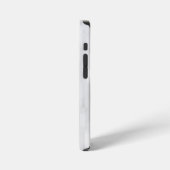 Modern White Square Pattern iPhone Hülle (Linke Seite)