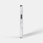 Modern White Square Pattern iPhone Hülle (Rechte Seite)