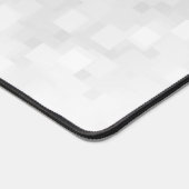 Modern White Square Pattern Schreibtischunterlage (Ecke)