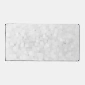 Modern White Square Pattern Schreibtischunterlage (Vorderseite)