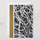 Modern White Swirl Wedding Invitation Einladung (Rückseite)