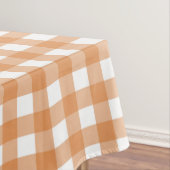 Modern White und Orange Gingham Kariert Tischdecke (Beispiel)