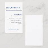 Modern White Vertikal - Berufliche Visitenkarte (Vorne/Hinten)