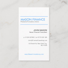 Modern White Vertikal - Berufliche Visitenkarte