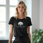 Modern White Willow Tree Logo Tri-Blend Shirt