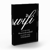 Modern Wifi Network and Password Sign Fotoblock (Links)