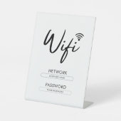 Modern Wifi Password Network  Sockelschild (Vorderseite)