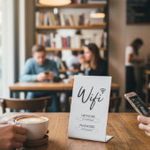 Modern Wifi Password Network  Sockelschild