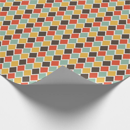 Modern Wikat-Tribal Geschenkpapier (Ecke)
