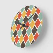 Modern Wikat-Tribal Runde Wanduhr (Winkel)