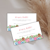 Modern Wild Berry Sweet Diaper Raffle Baby Dusche Begleitkarte