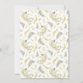 Modern Wild Blume Arch Boho Brautparty Einladung (Rückseite)